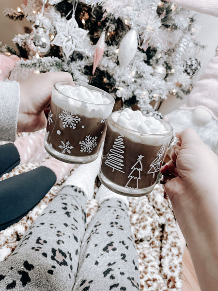 Christmas Tree Glass Mug