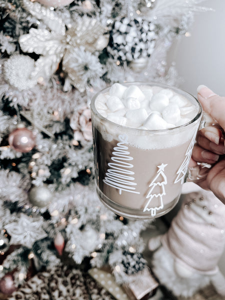 Christmas Tree Glass Mug